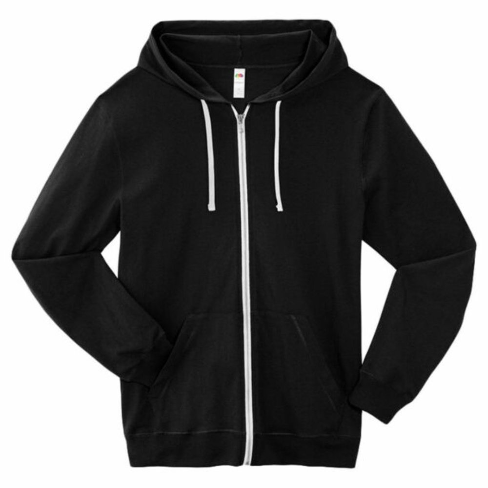 Fruit of The Loom 100% Cotton Full Zip Hoodie S